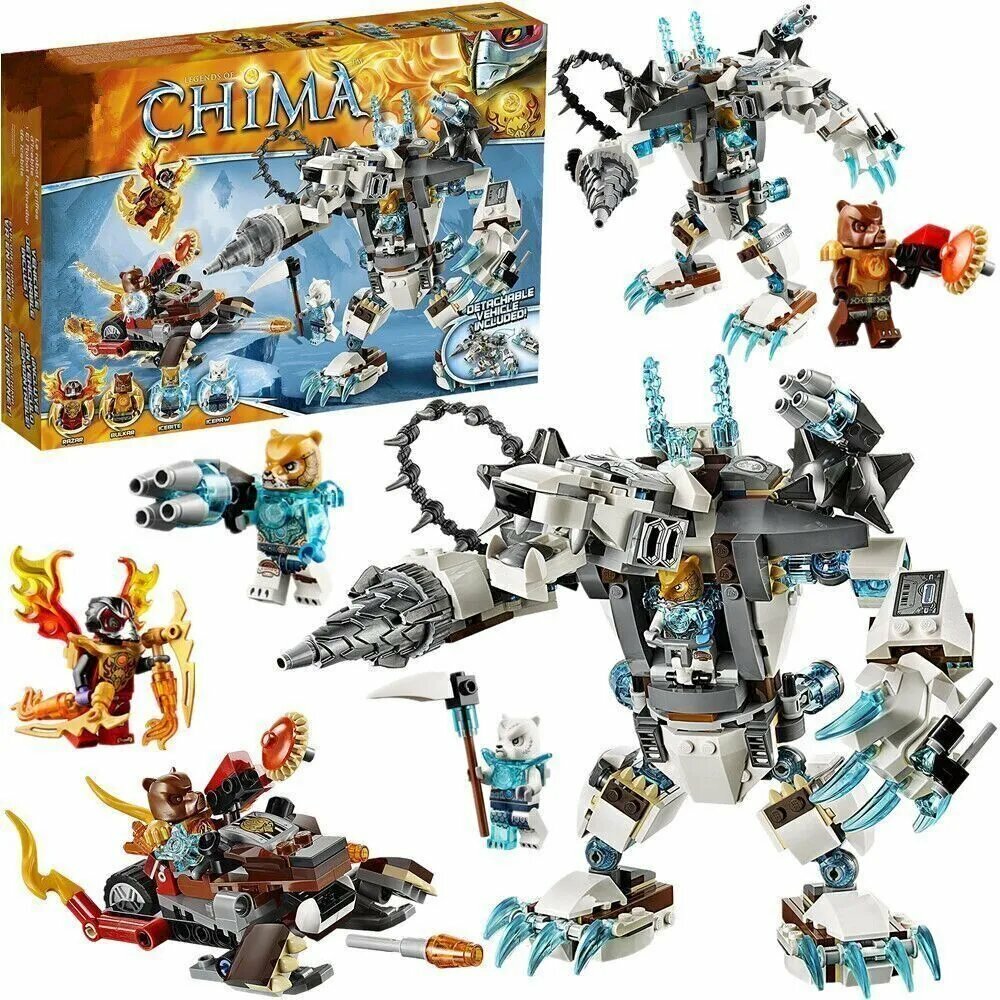 Конструктор Legends of Chima 70223 Ледяной бур Айсбайта