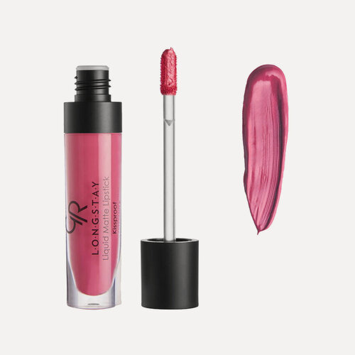 Изображение товара Помада Golden Rose Longstay, жидкая, стойкая , матовая, 30 г, розовая