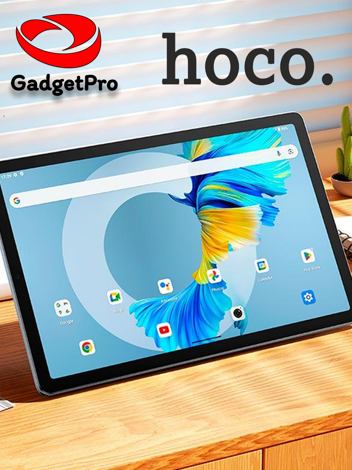 Планшет Hoco HI12 10.95" FHD, Android 14, 4/64ГБ, Unisoc T606, 8000 мАч, Wi-Fi 5G, синий