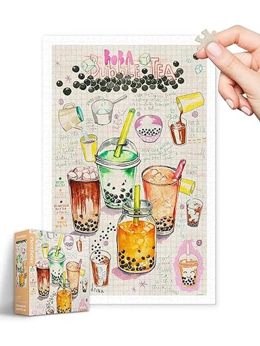 Пазлы 1000 дет. для взрослых Люсиль Праче "Пузырьковый чай"