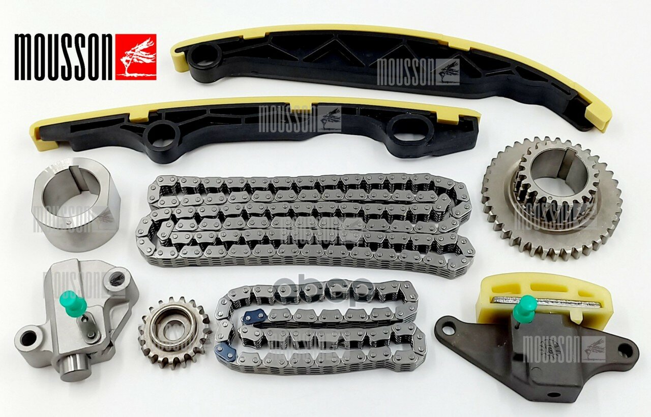 Комплект цепи ГРМ Nissan QR25DE 2,5L MOUSSON арт. STKQR25DE