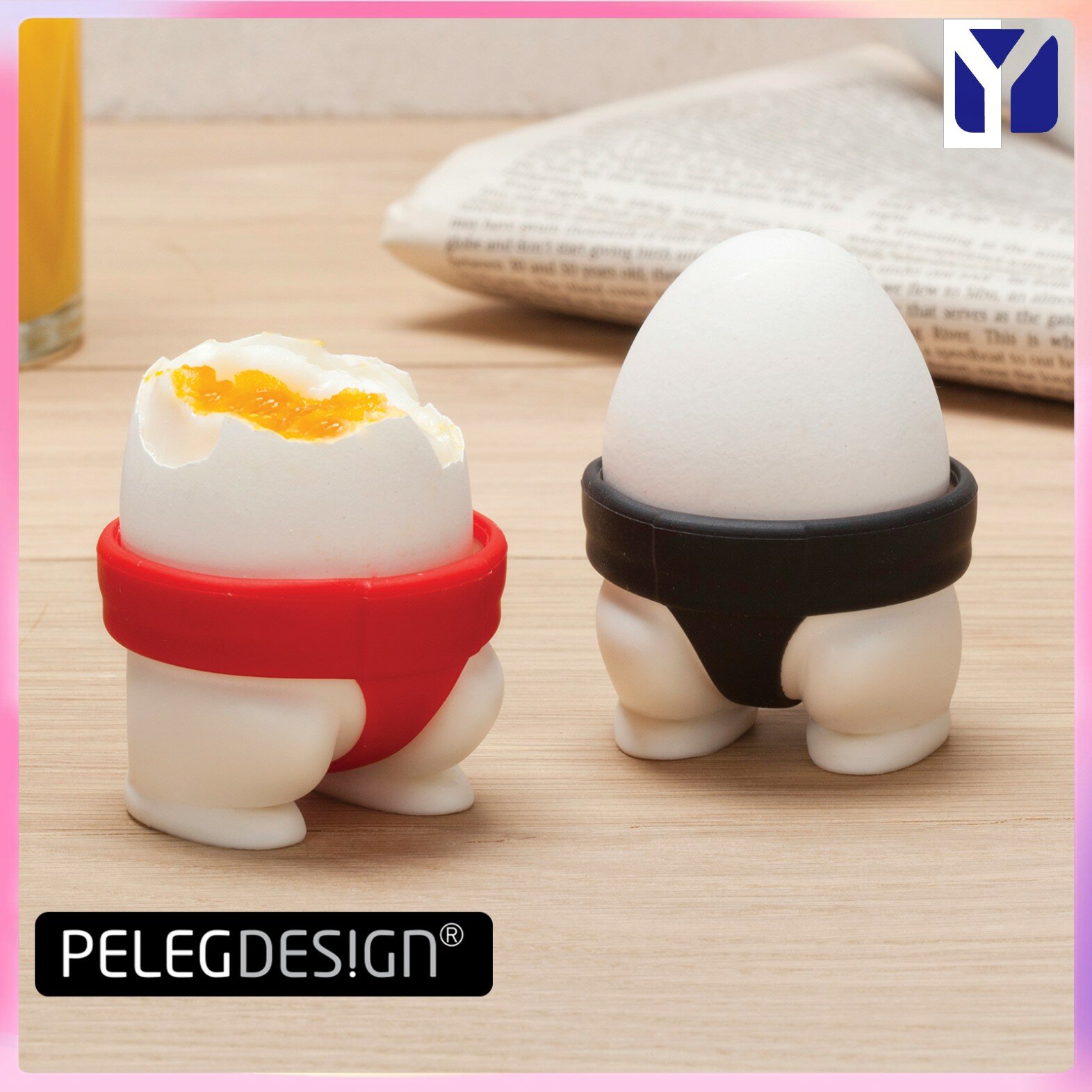 Эксклюзивные держатели для яиц Sumo от Peleg Design, 2 штуки