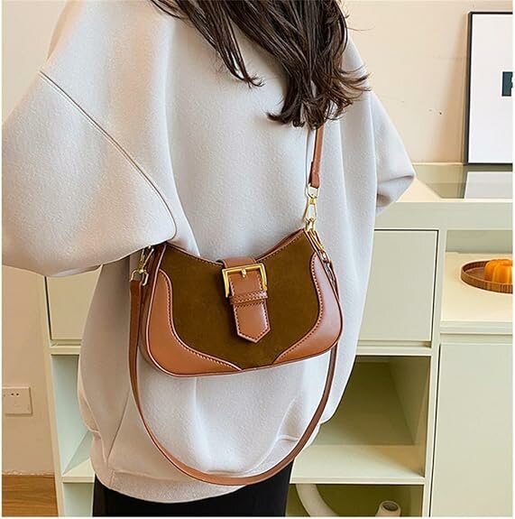 Сумка хобо , коричневый — фото 1