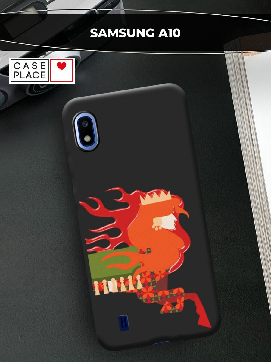 Чехол на Samsung Galaxy A10 / Самсунг А10 с принтом Девушка лошадь 2