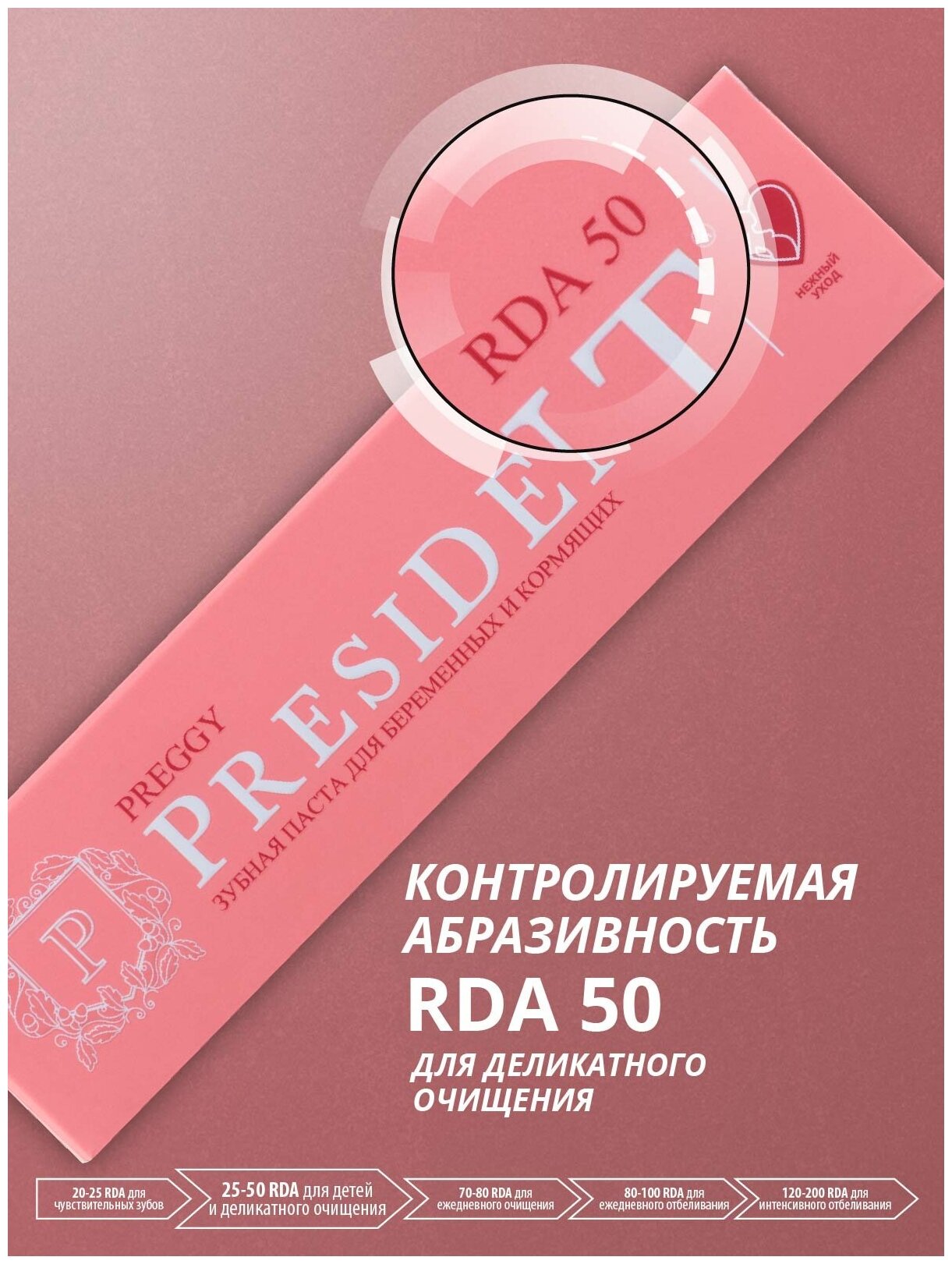 Президент профи паста зубная preggy туба 50мл Betafarma - фото №14