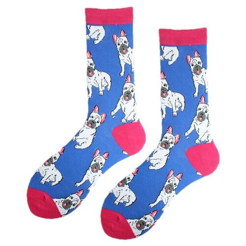 фото Носки i miss you, размер 40-43, красный, синий