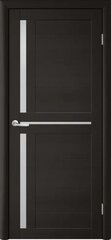 Межкомнатная дверь (дверное полотно) Albero Тренд Т-5 ЕсоТех / Лиственница темная / Стекло мателюкс 80х200