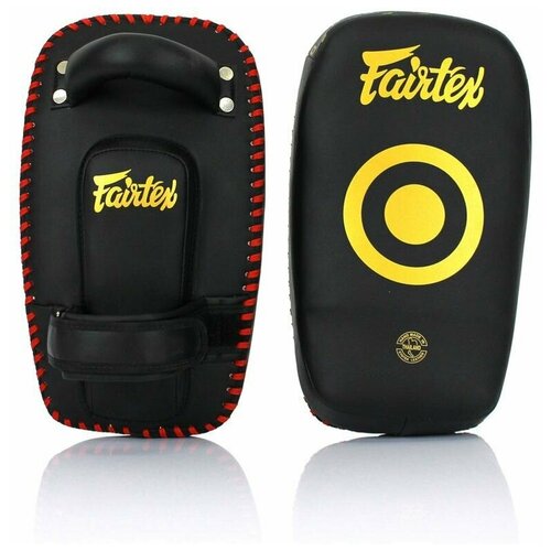 Лапы для тайского бокса Fairtex KPLC6 Black/Gold (One Size) лапы для тайского бокса макивара fairtex kplc5 one size