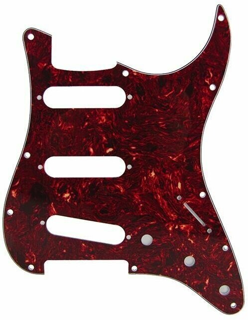 Панель/пикгард для электрогитары. Pickguard Stratocaster SSS коричневый перламутр.