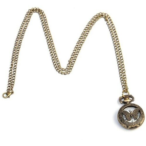 Карманные часы женский кулон медальон кварцевые карманные часы ожерелье цепочка винтажная бабочка [часы]