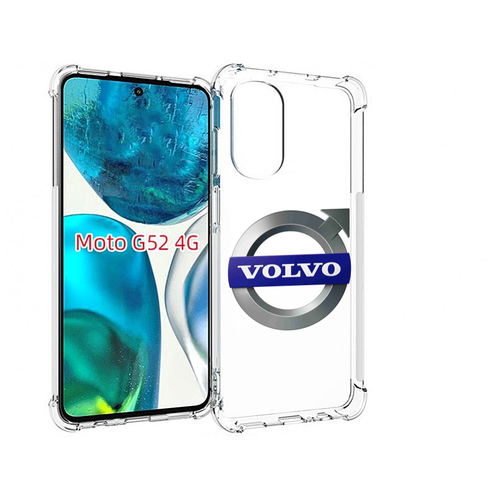 Чехол MyPads volvo мужской для Motorola Moto G82 / Moto G52 задняя-панель-накладка-бампер