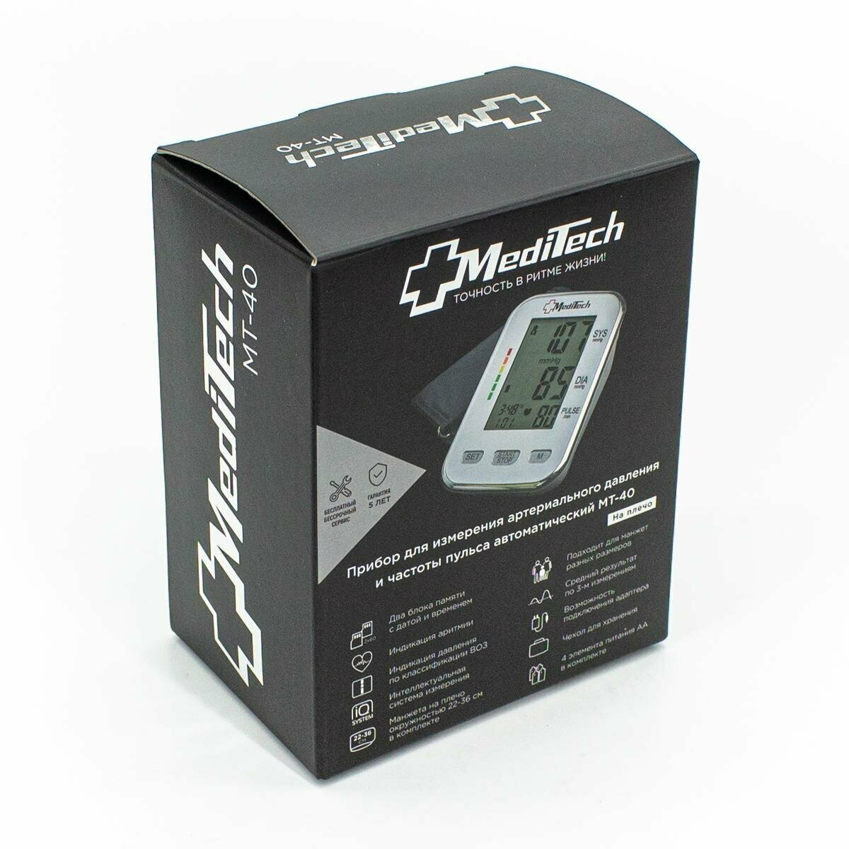 Тонометр (прибор для измерения артериального давления и частоты пульса) автоматический мт-40 Medical Technology Products Inc. - фото №8