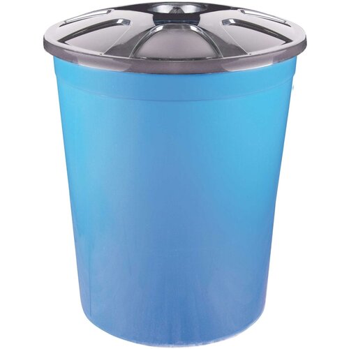 Бак пластиковый 225 л с крышкой универсальный мусорный , для хранения воды, жидкости и сыпучих продуктов. Ведро для мусора, ведро с крышкой пищевое.