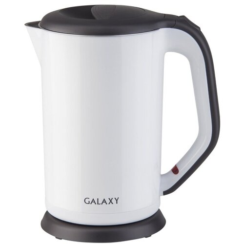 Чайник электрический 17Л 2000ВТ диск двойн стенка нержпластик белый GALAXY 376900₽