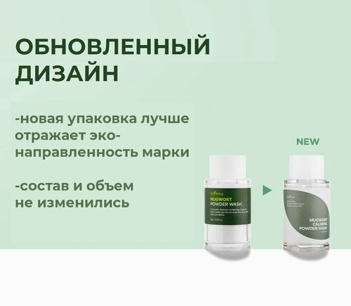 Энзимная пудра IsNtree Spot Saver Mugwort Powder Wash с полынью, 15 г