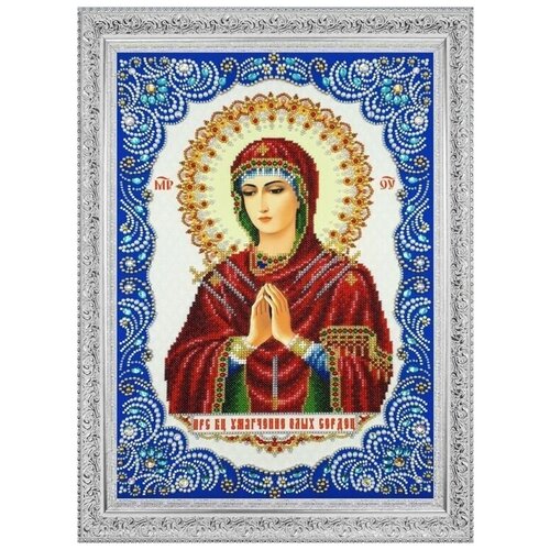 Набор вышивки бисером RK LARKES Пресвятая Богородица Умягчение злых сердец, 38х26 см