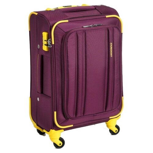 Ambassador Тканевый чемодан на колесах для ручной клади | Фиолетовый