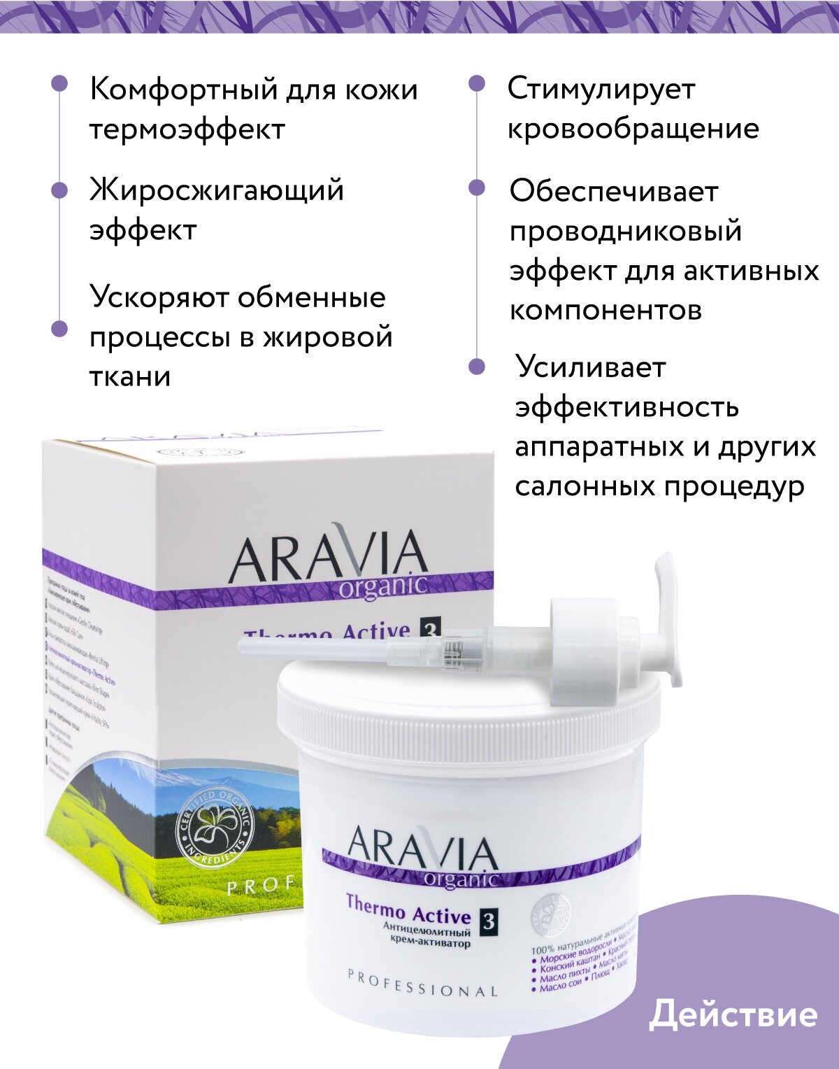 ARAVIA Крем-активатор антицеллюлитный Thermo Active, 550 мл