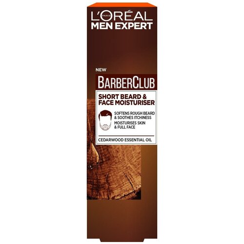 Крем-гель для короткой бороды L'Oreal Paris Men Expert Barber Club, с маслом кедрового дерева, 50 мл