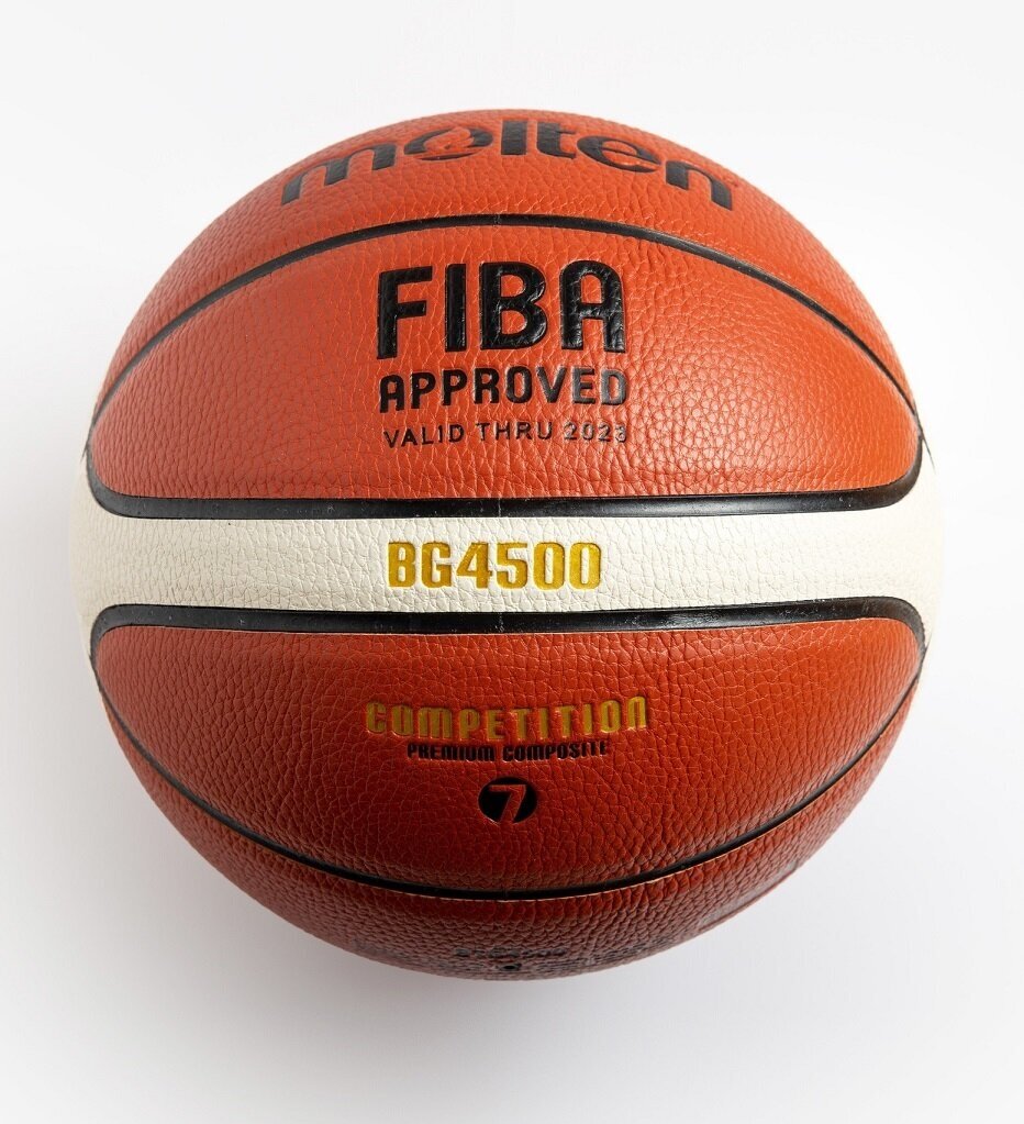 Мяч баскетбольный Molten FIBA BG4500, Коричневый - фото №6