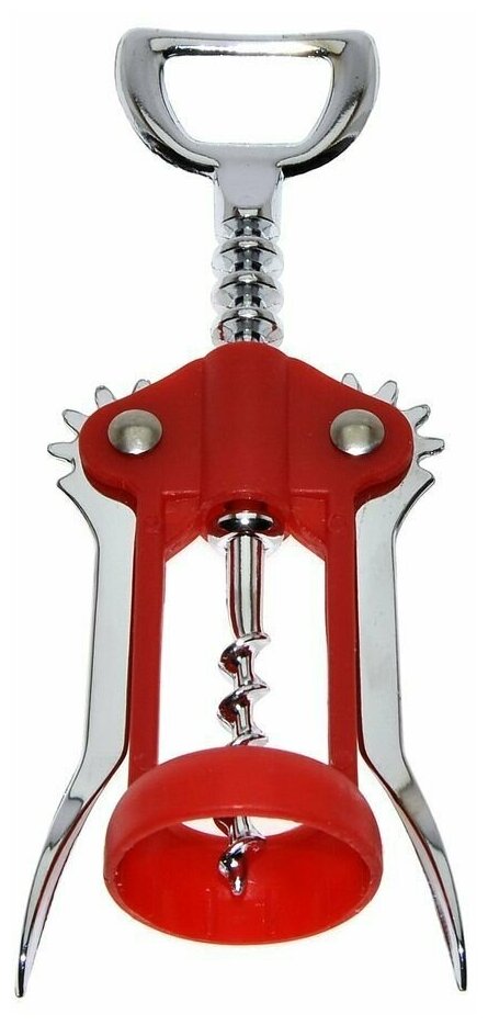 Штопор красный (пласт/мет) упак — фото 1