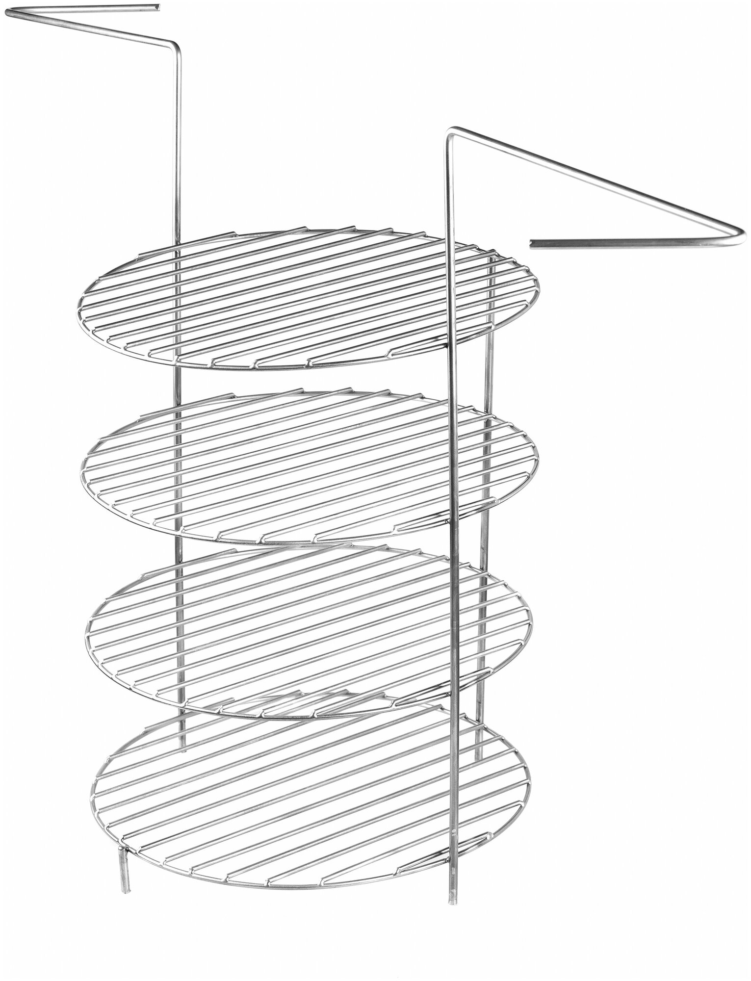 Этажерка решетка с ручками d23, 4-х ярусная, для тандыра (Охотник, Есаул, Аполлон и др.) - фотография № 3