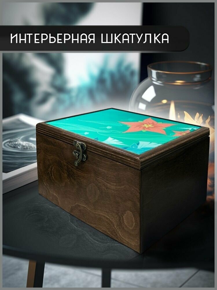 Шкатулка интерьерная для украшений универсальная 22x17x12 см Игра Genshin Impact - 123