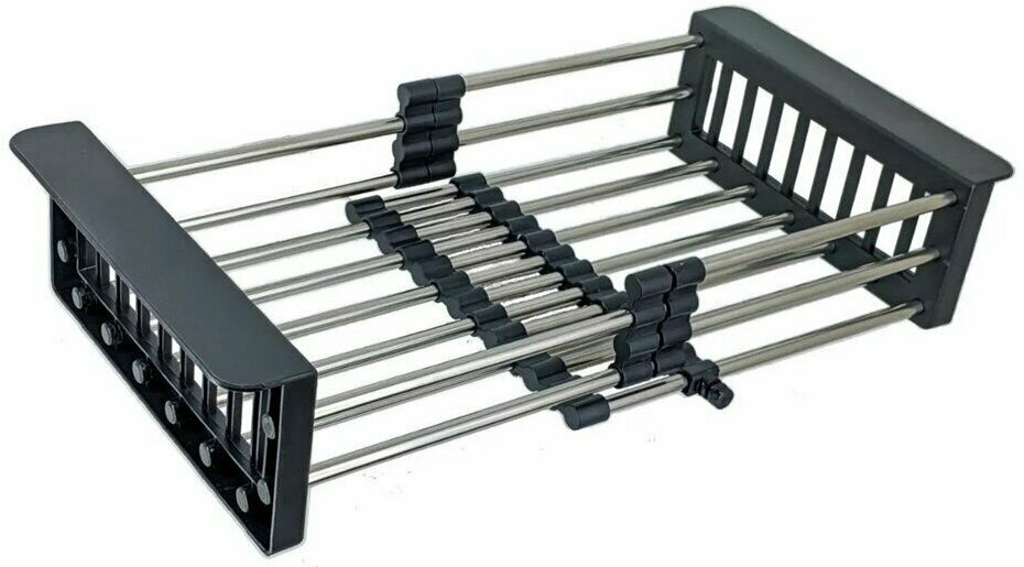 фото Сушилка для мойки / коландер для мойки черный