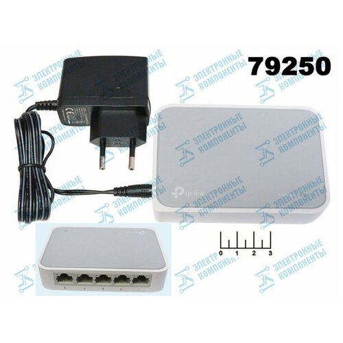 Коммутатор 8P8C RJ-45 5 выходов TP-Link TL-SF1005D 3346₽