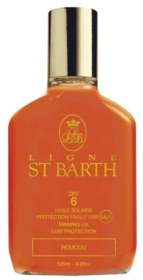 Масло помадного дерева SPF 6 Ligne St Barth Roucou Tanning Oil 125 мл