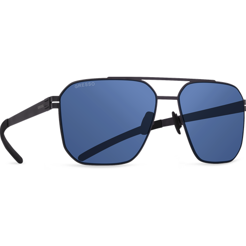 Солнцезащитные очки Gresso, авиаторы, для мужчин, черный