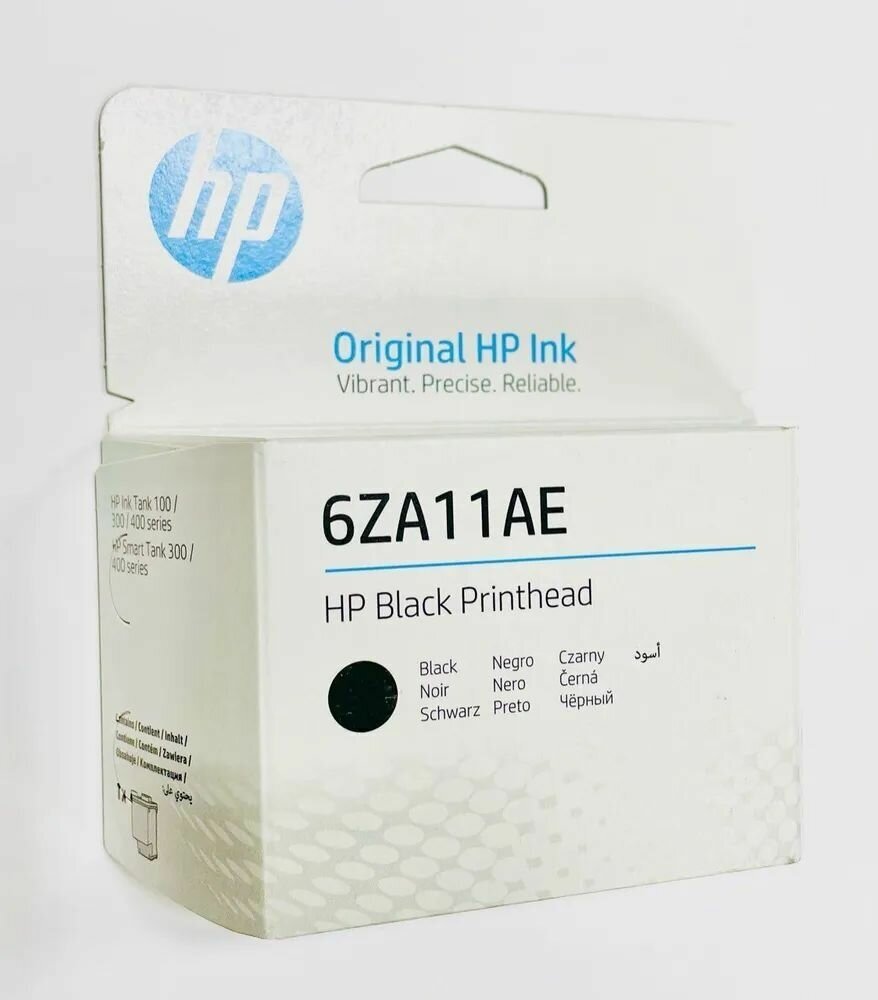 Печатающая головка HP Black (6ZA11AE), официальная комплектация и гарантия — фото 1