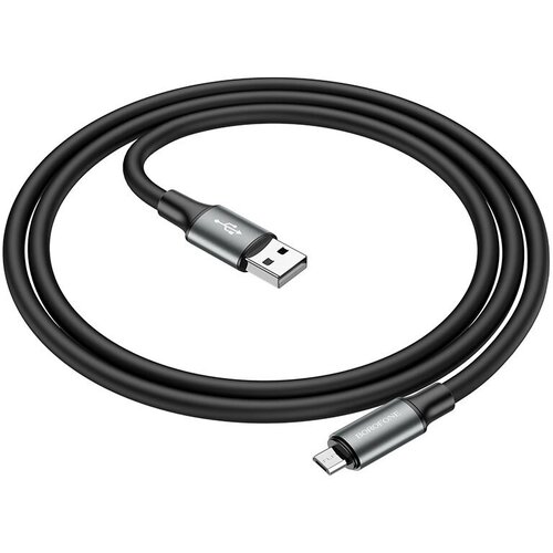 Кабель для зарядки USB на Micro-USB BX82 Bountiful 1м, ток до 2.4A, BOROFONE BX82 Bountiful кабель для зарядки телефона micro usb 1м черный 5 шт