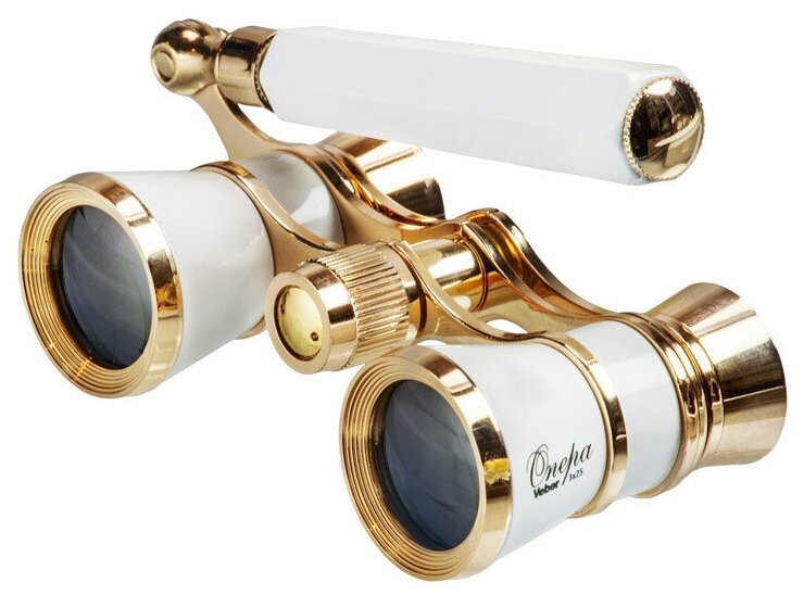 Бинокль театральный Veber Opera БГЦ 3*25 E03(белый лорнет)