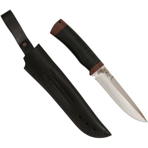 нож охотника шашлычный сталь 95x18 кожа текст Нож Таежный (сталь 95x18, кожа-текст.)