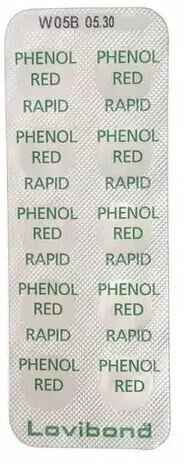 Таблетки для фотометров PHENOL RED, (анализ: рН), 10 шт. Lovibond, арт. 511770BT-10 - фотография № 1