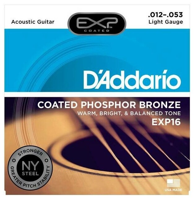 Струны для гитары D'ADDARIO EXP16