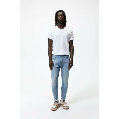 фото Джинсы скинни zara, размер 36, голубой
