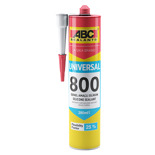 ABC 800 Universal, Герметик силиконовый универсальный, 280 мл, бесцветный