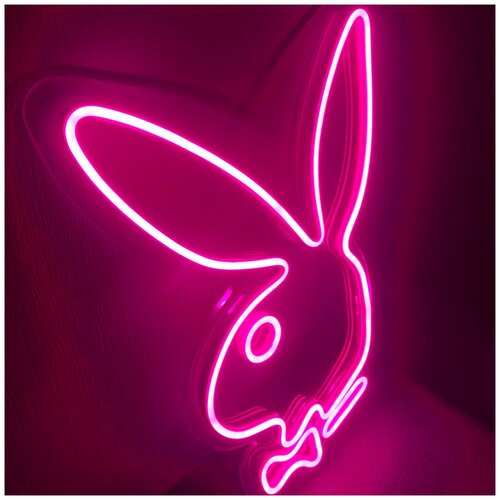 Неоновый светильник / неоновый светильник PLAYBOY, 40 x 27 см.
