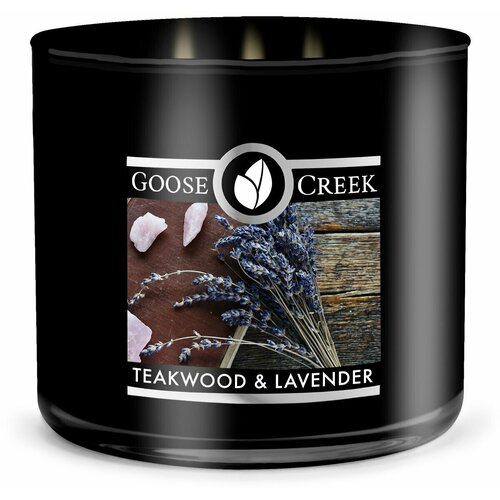 Ароматическая свеча GOOSE CREEK TEAKWOOD & LAVENDER/ тиковое дерево И лаванда