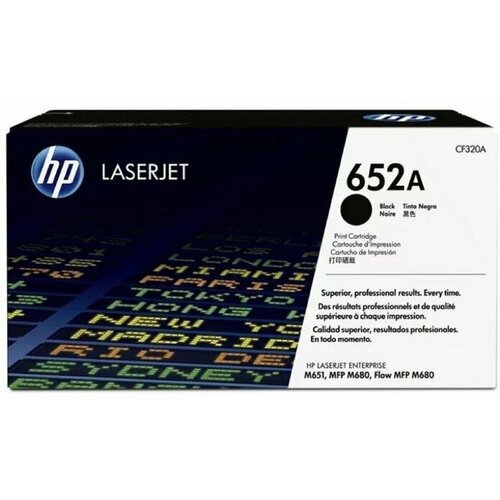 Тонер Картридж HP 652A CF320A черный для HP CLJ M651dn (11000стр.) картридж hp cf321ac color laserjet enterprise mfp m680