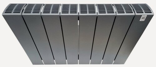 Изображение товара Биметаллический радиатор Rifar SUPREMO Ventil 350, 08 секций, нижнее подключение правое (SVR), цвет Титан.