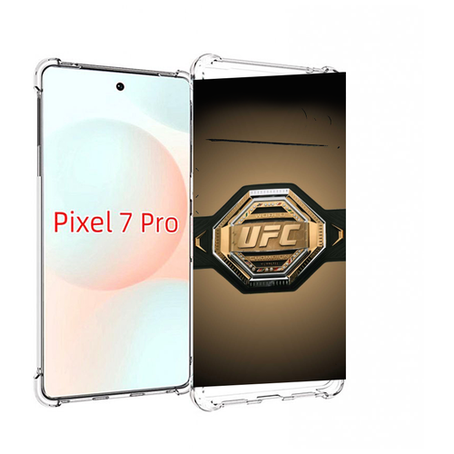 Чехол MyPads UFC единоборства мужской для Google Pixel 7 Pro задняя-панель-накладка-бампер чехол mypads ufc единоборства мужской для infinix smart 7 задняя панель накладка бампер