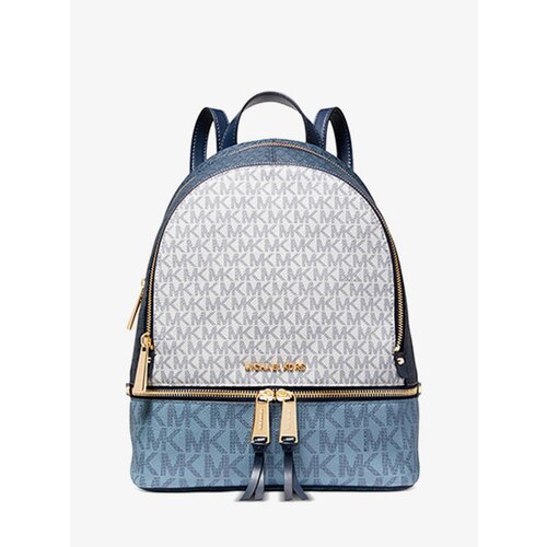 фото Рюкзак michael kors, фактура гладкая, синий, белый