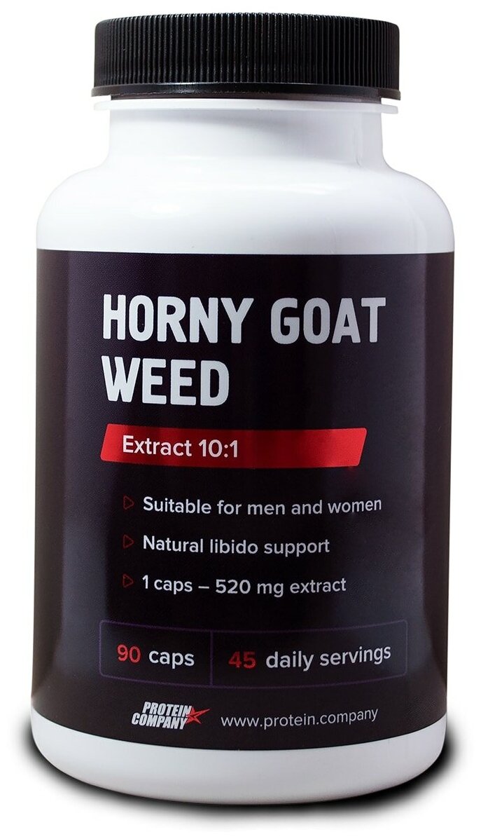 Horny Goat Weed / PROTEIN.COMPANY / Экстракт горянки / Капсулы / 45 порций / 90 капсул