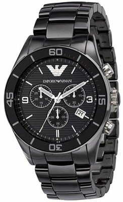 Наручные часы EMPORIO ARMANI Ceramica AR1421, черный, серый