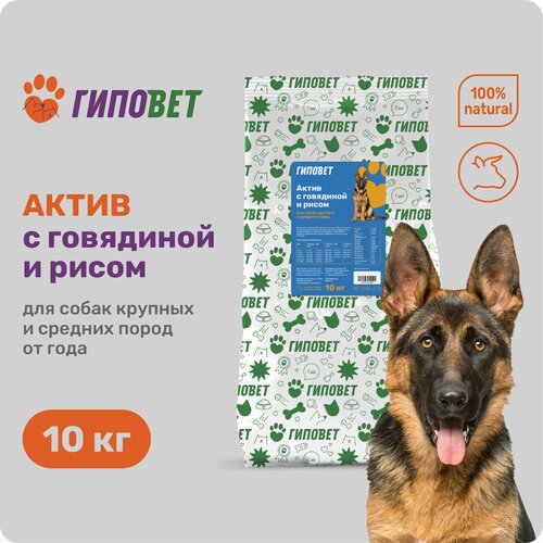 Гиповет актив для средних и крупных пород с Говядиной и рисом