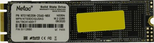 Изображение товара 256 ГБ Внутренний SSD диск N535N M.2 SATA3 6.0 Гбит/с (NT01N535N-256G-N8X)