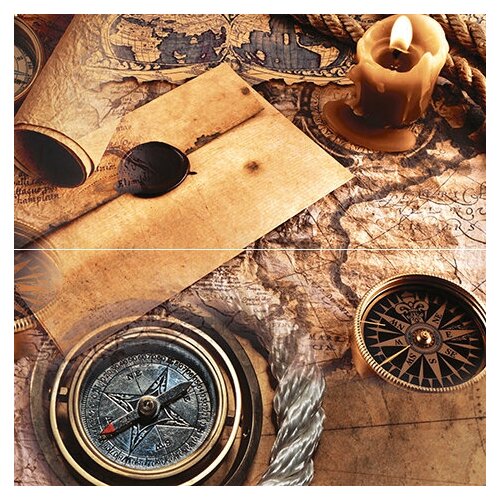 Adventure Панно P2D195 40х40 из 2 плиток 11694₽